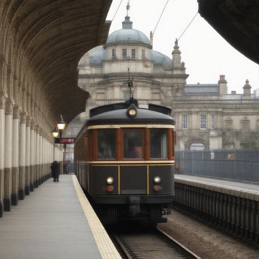 AI-created image of Metropolitan Railway
