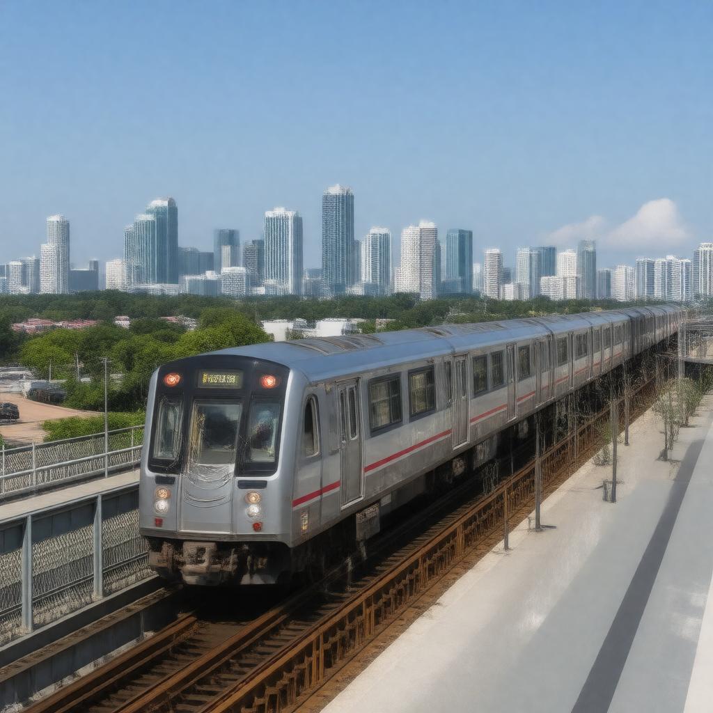 AI-created image of Metrorail