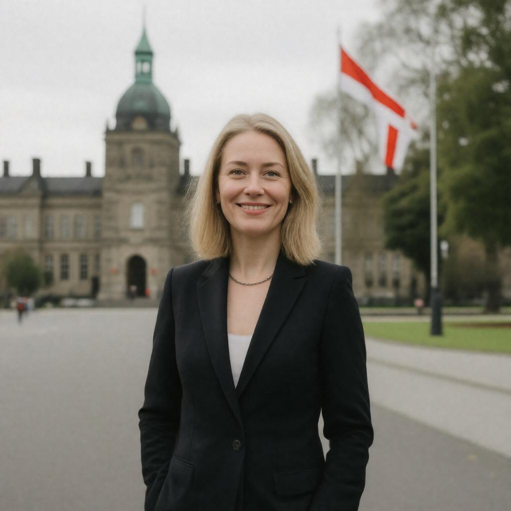 AI-created image of Mette Frederiksen