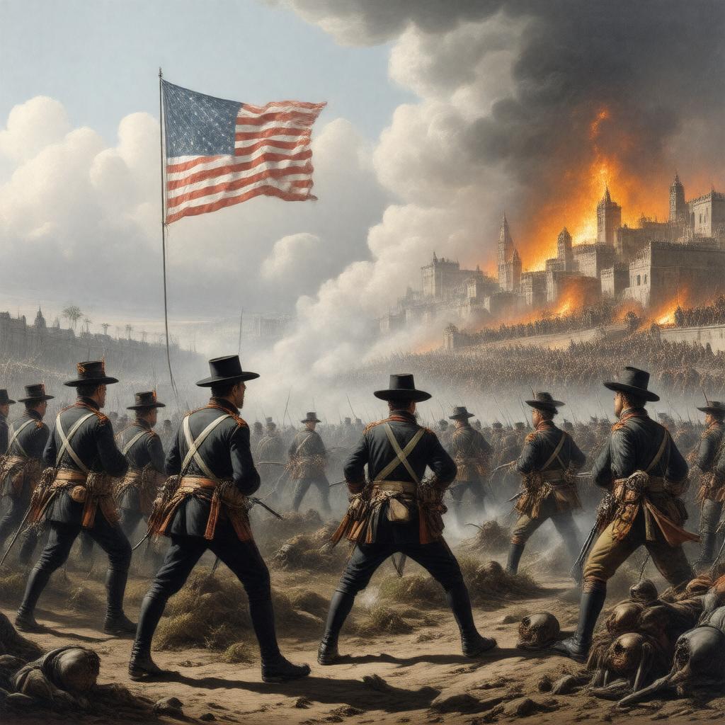 AI-created image of Mexican–American War