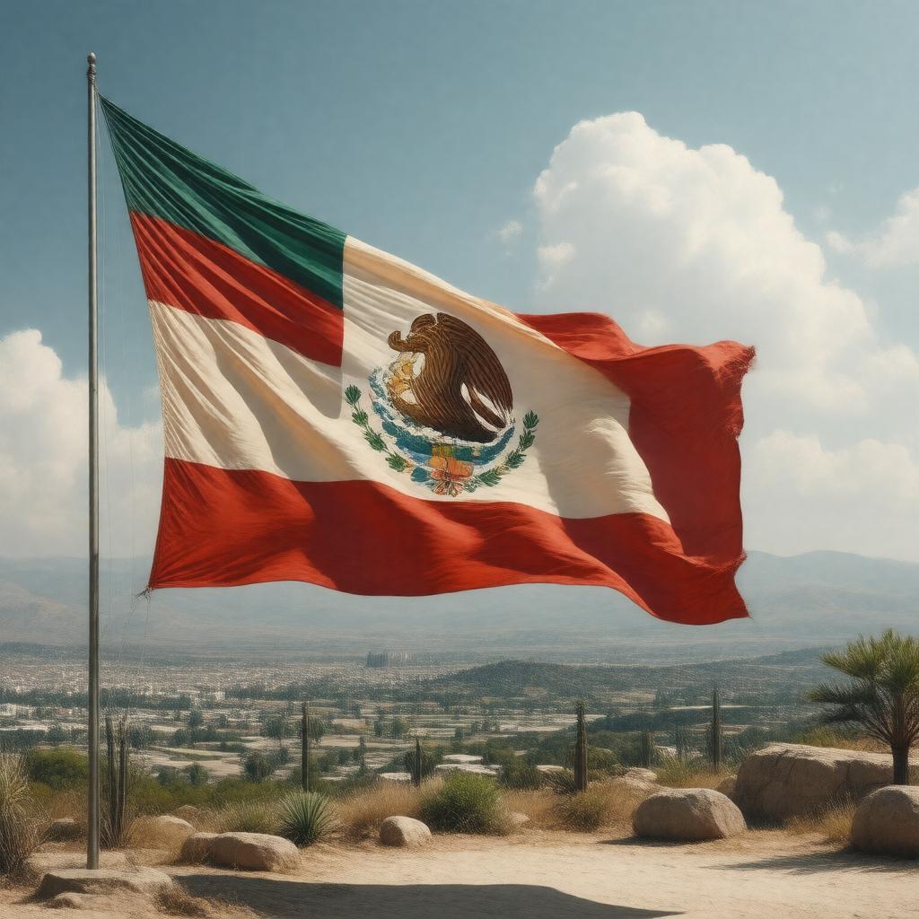 AI-created image of Mexicanos, al grito de guerra