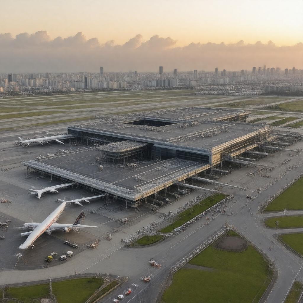 AI-created image of Mexico City International Airport