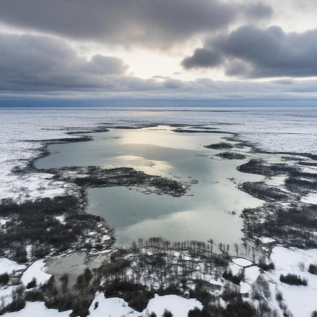 AI-created image of Mezen Bay