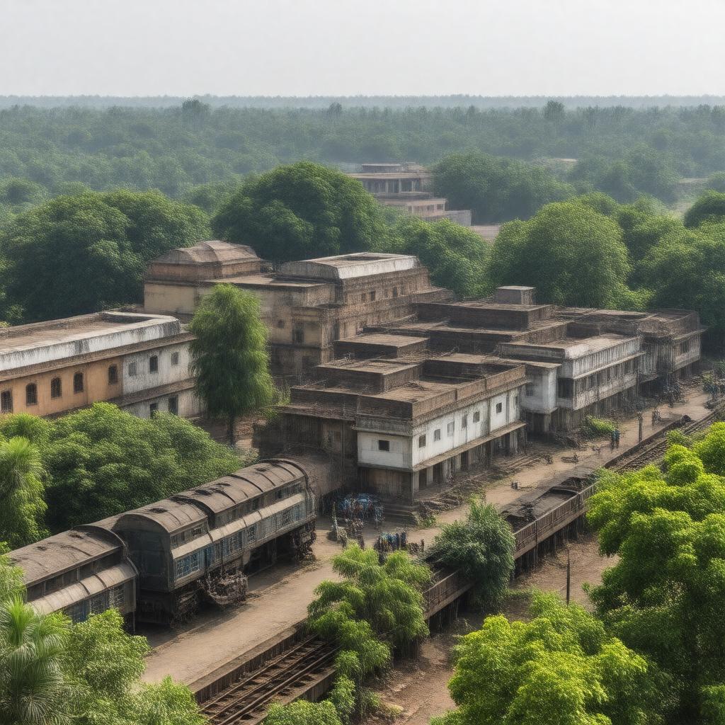 Click to view larger image AI-created image of Mhow, Central Provinces, British India