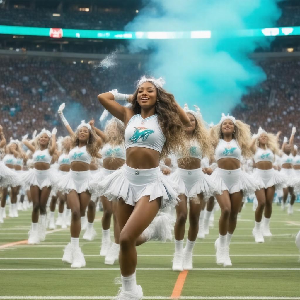 AI-created image of Miami Dolphins Cheerleaders