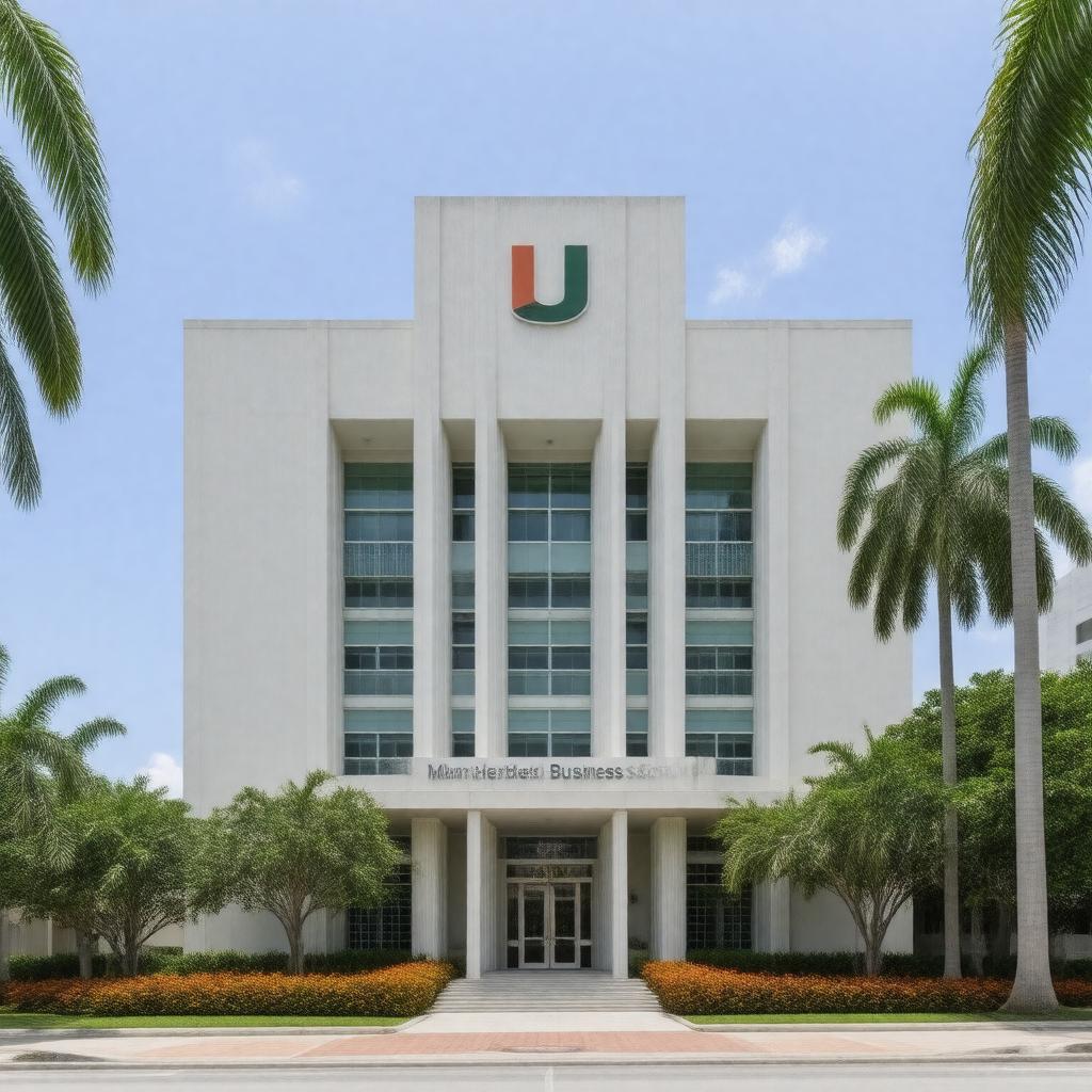 AI-created image of Miami Herbert Business School