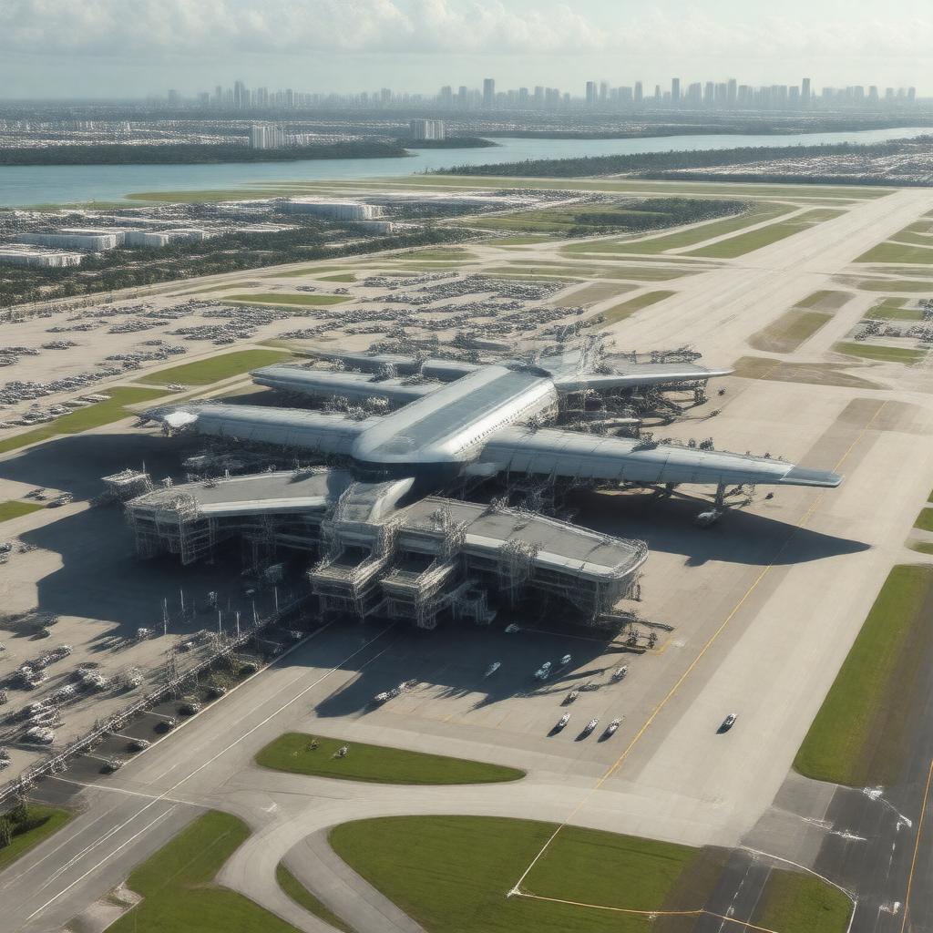 AI-created image of Miami International Airport