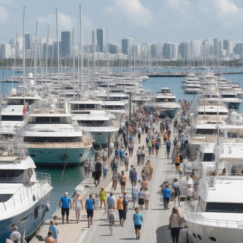 AI-created image of Miami International Boat Show