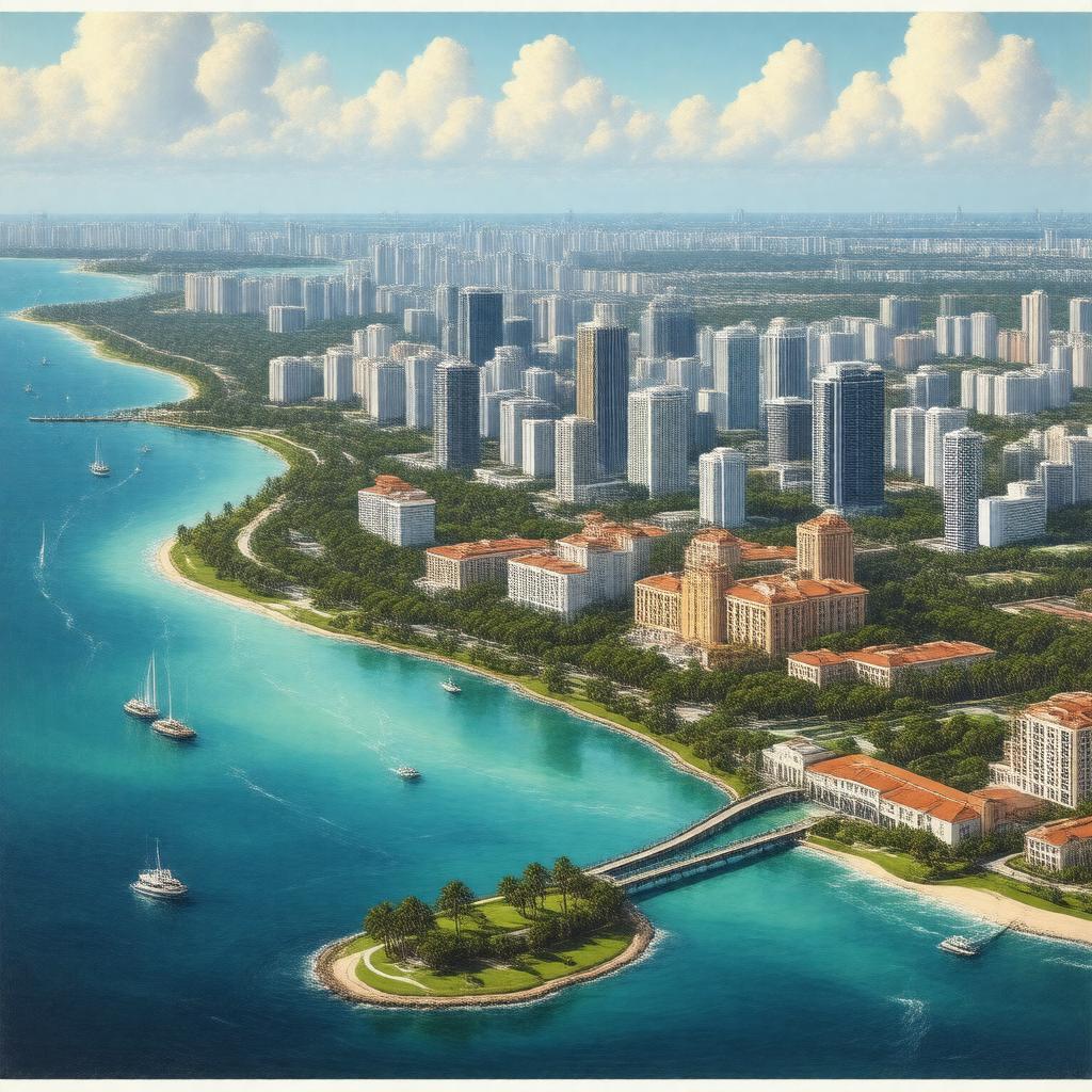 AI-created image of Miami metropolitan area