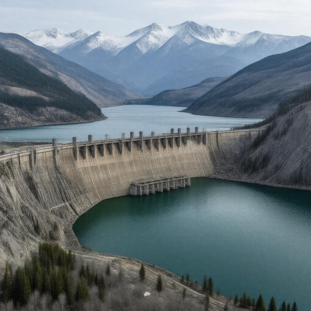 Click to view larger image AI-created image of Mica Dam