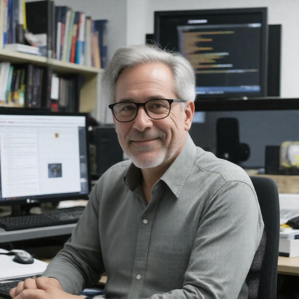 Click to view larger image AI-created image of Michael Abrash