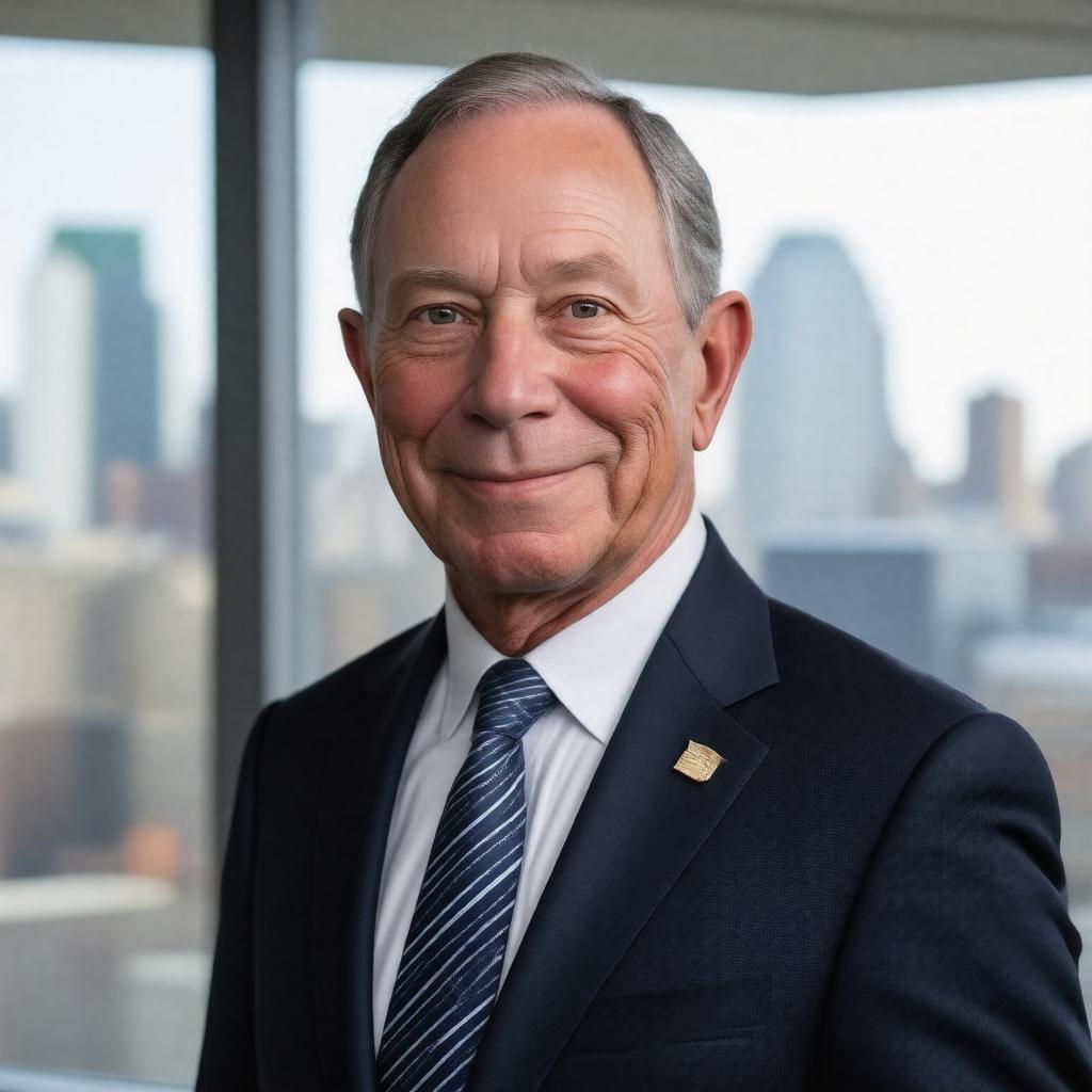 AI-created image of Michael Bloomberg