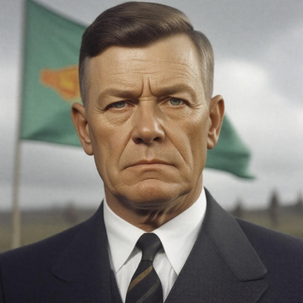 Click to view larger image AI-created image of Michael Collins (Irish leader)