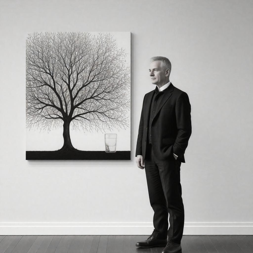 AI-created image of Michael Craig-Martin