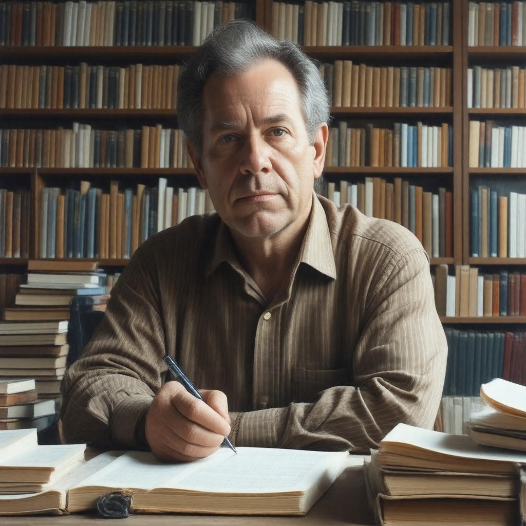 AI-created image of Michael Cunningham