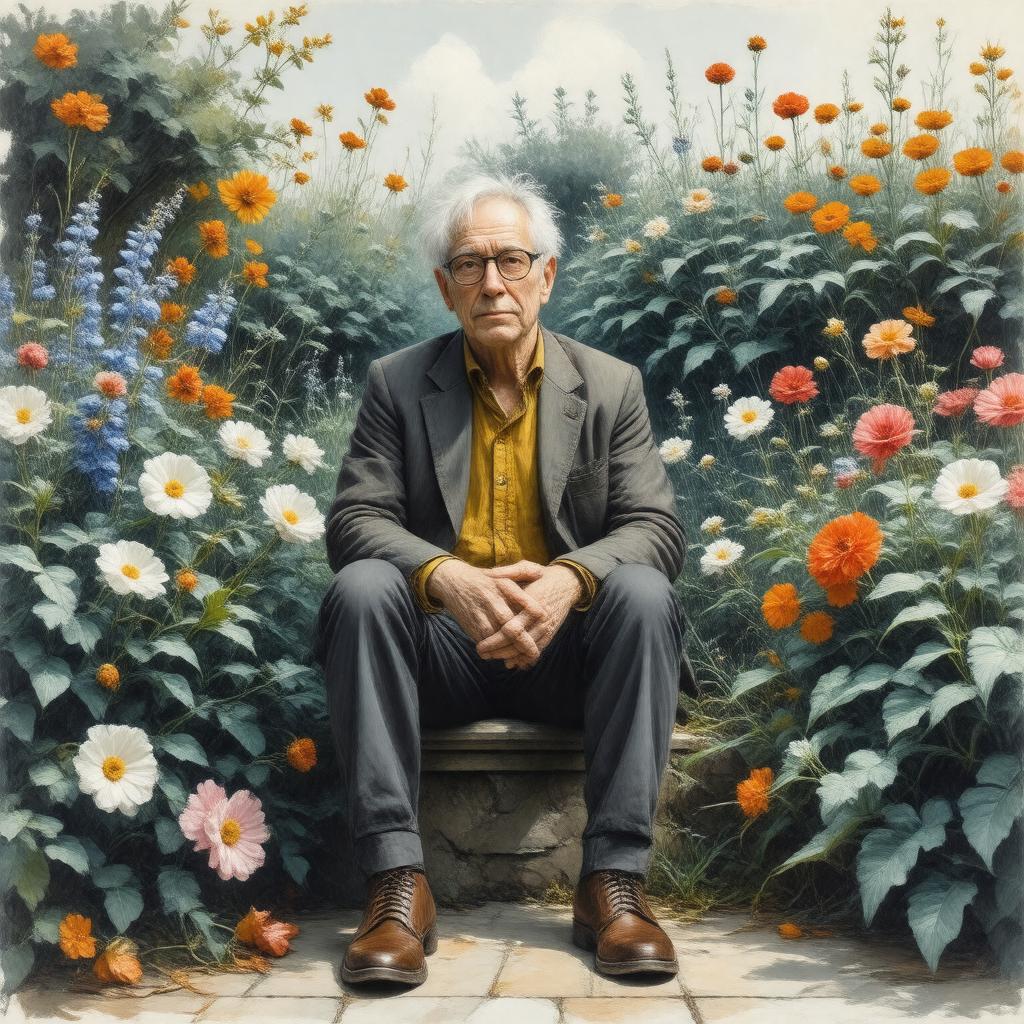 AI-created image of Michael Derek Elworthy Jarman