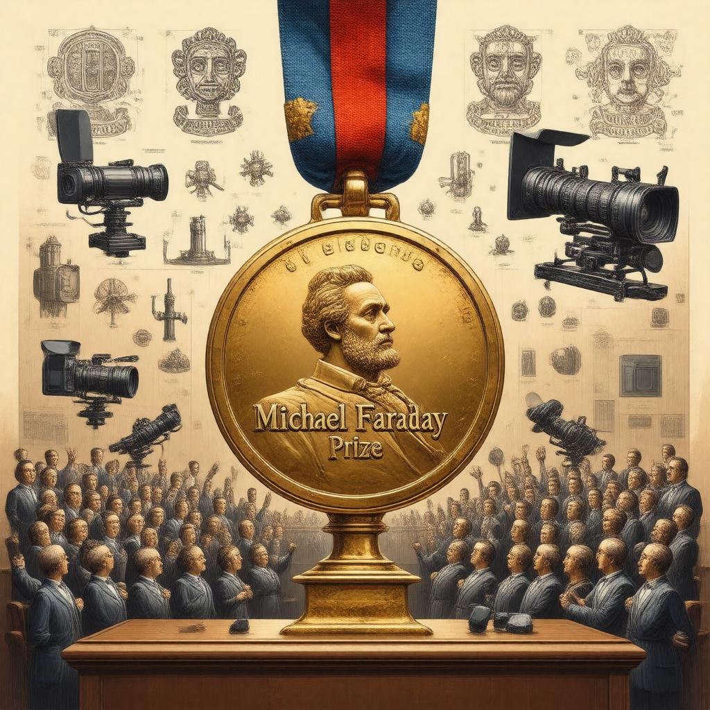 Click to view larger image AI-created image of Michael Faraday Prize
