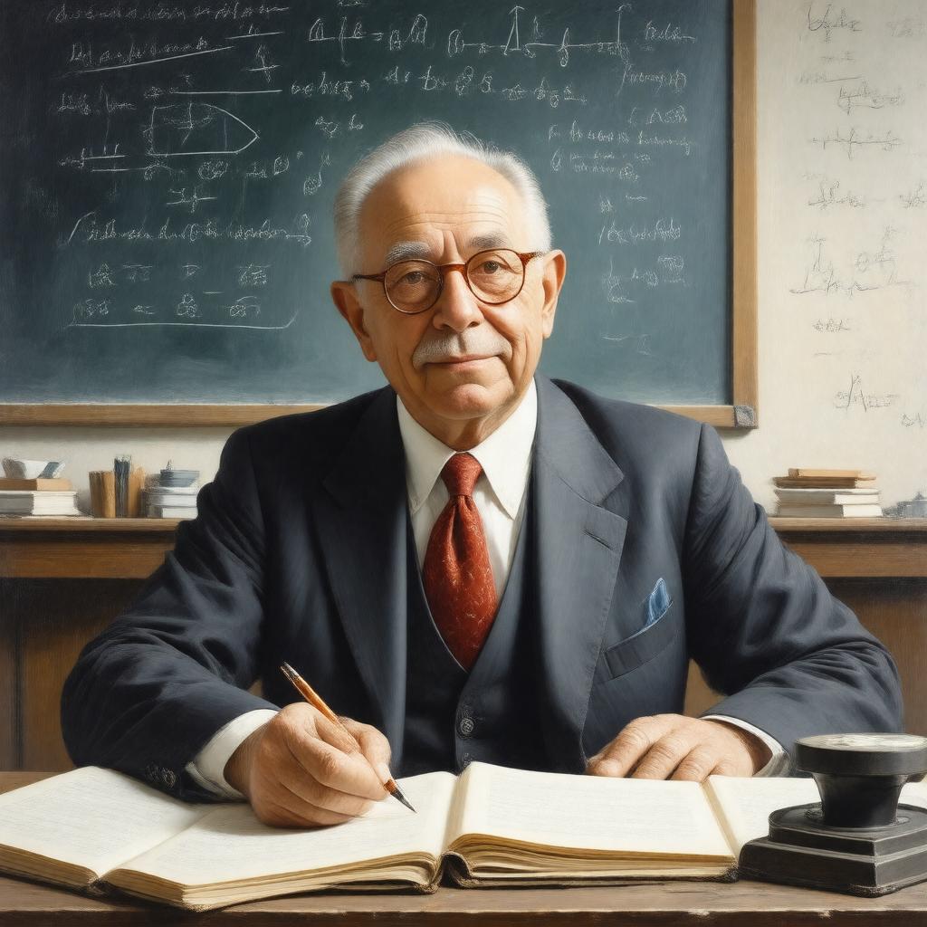 AI-created image of Michael Francis Atiyah