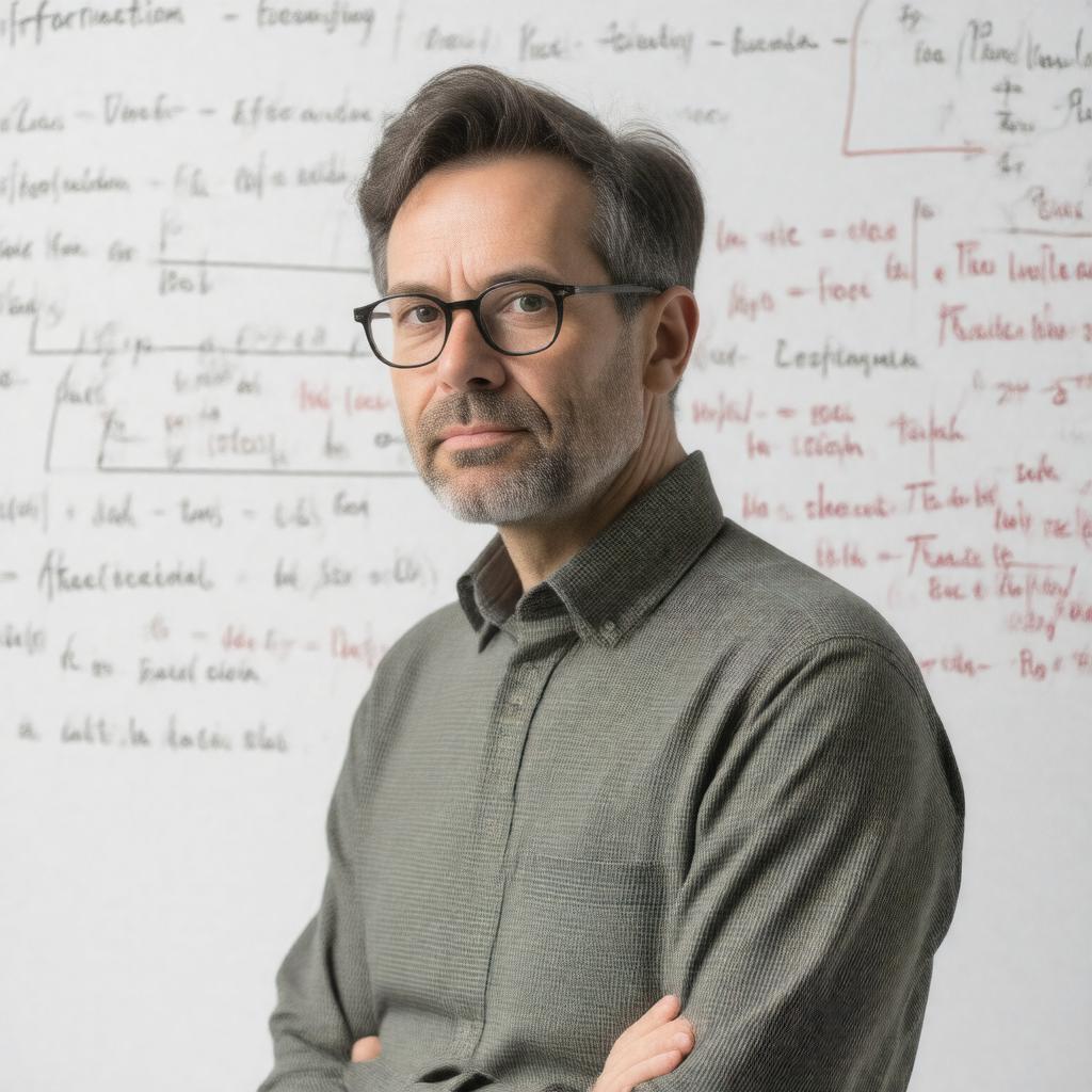AI-created image of Michael Goldhaber
