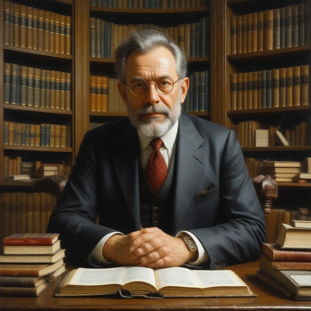 AI-created image of Michael Gorra