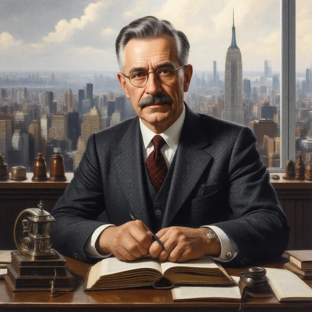 AI-created image of Michael I. Pupin