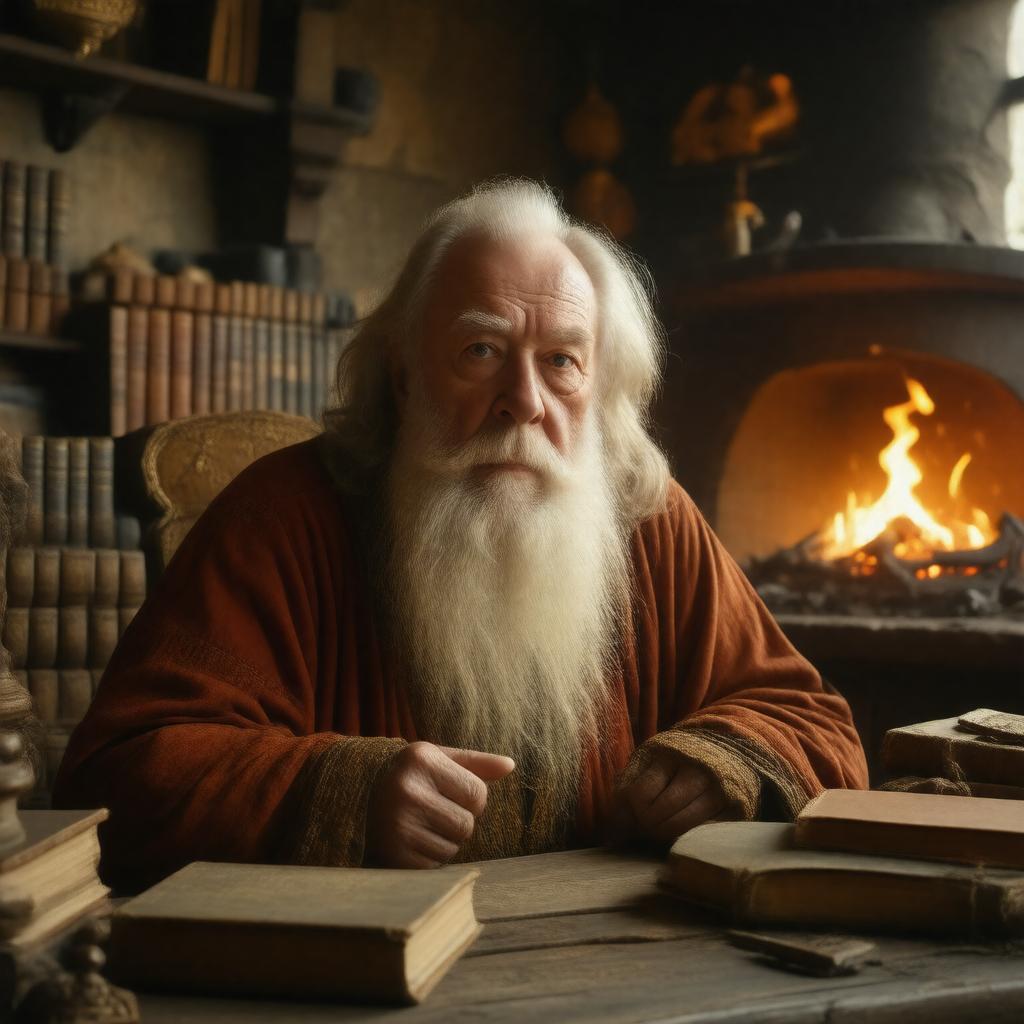 AI-created image of Michael John Gambon