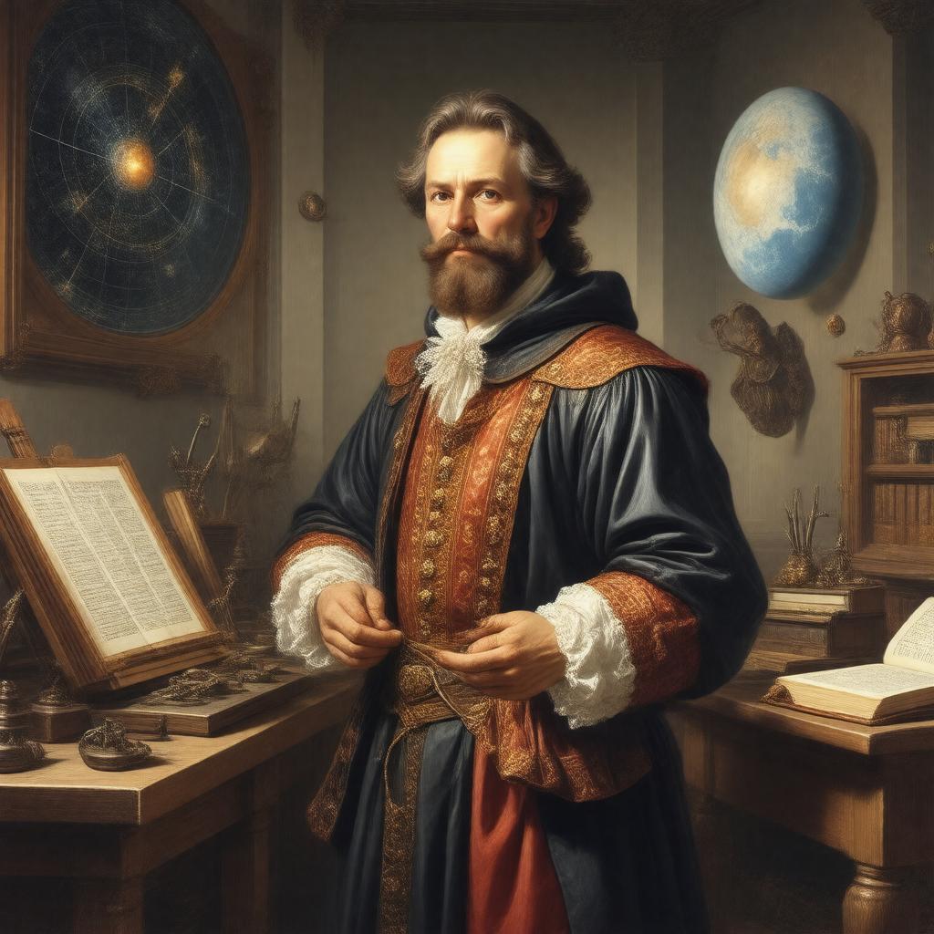 AI-created image of Michael Maestlin