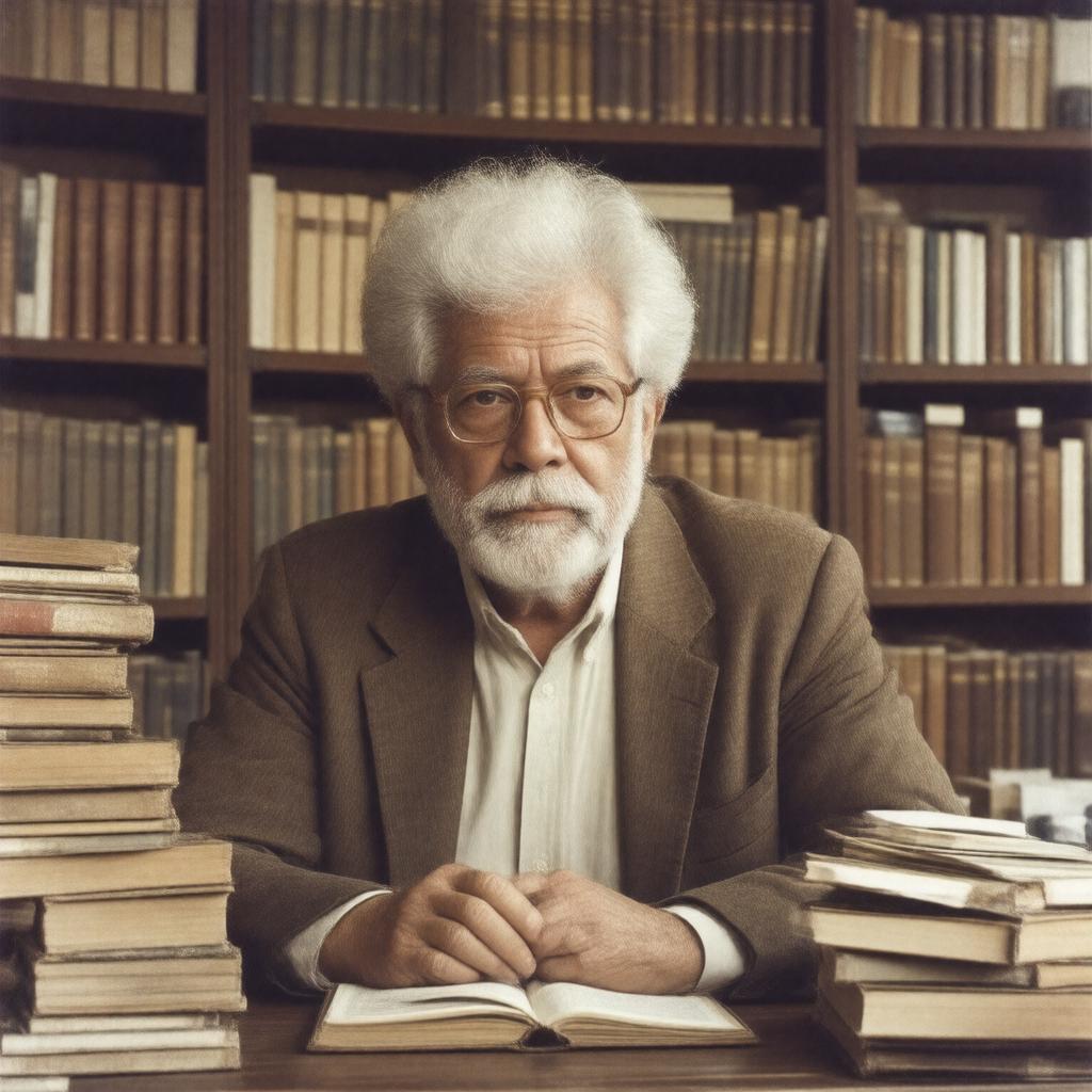 AI-created image of Michael Ondaatje