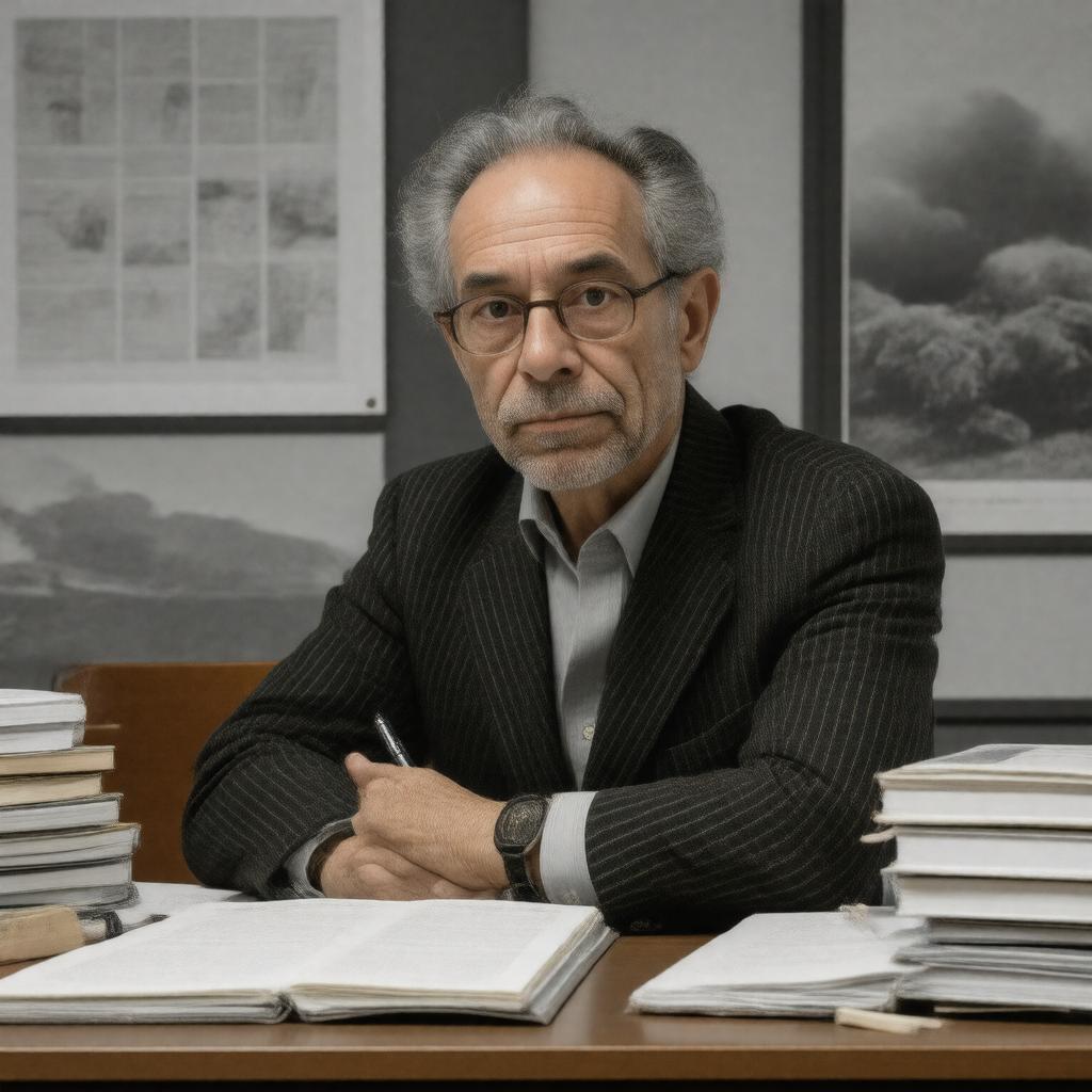 AI-created image of Michael Oppenheimer