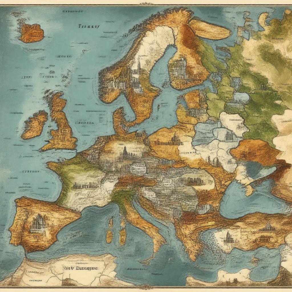 AI-created image of Michael Palin's New Europe