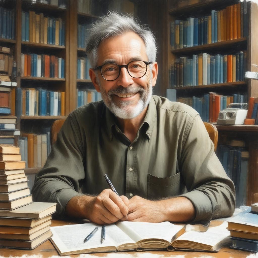 AI-created image of Michael Rosen