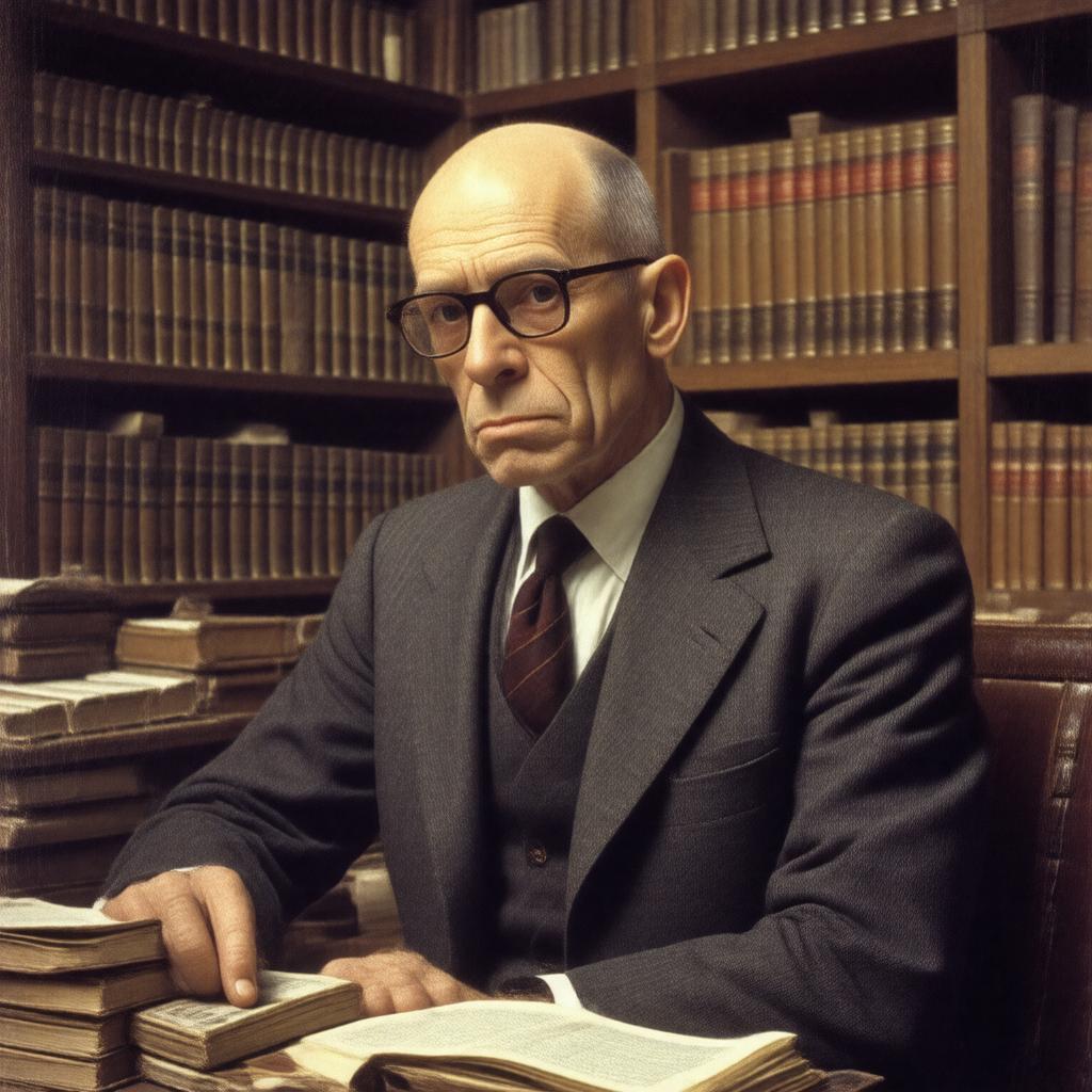 AI-created image of Michel Foucault