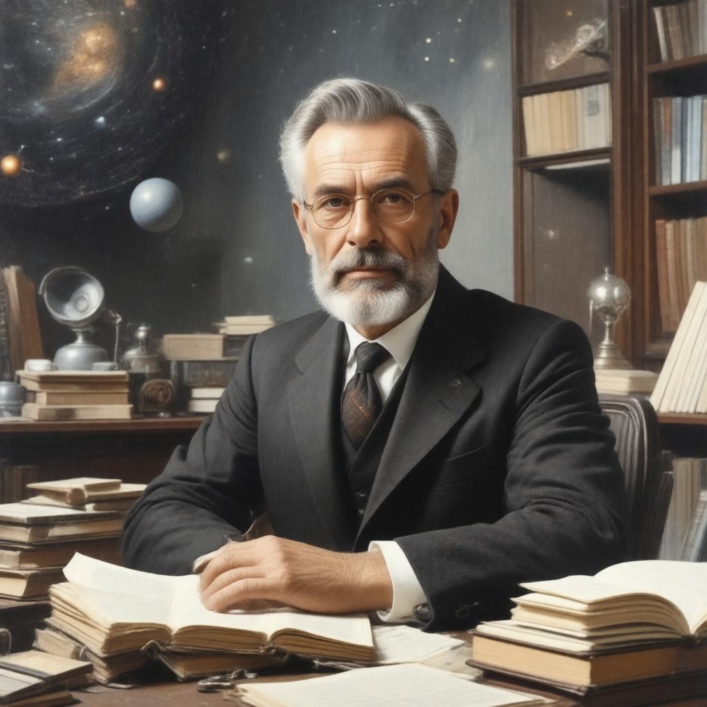 AI-created image of Michel Mayor