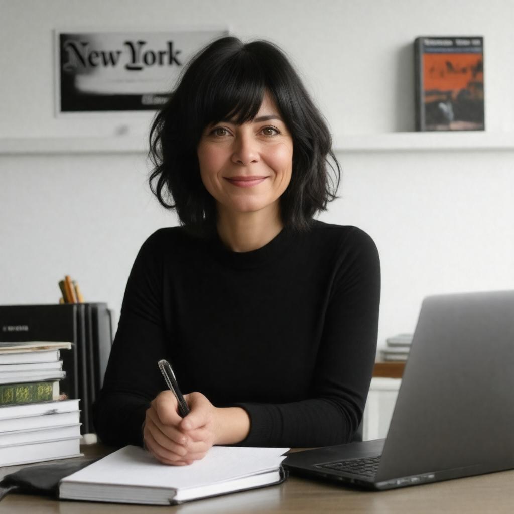 AI-created image of Michelle Goldberg