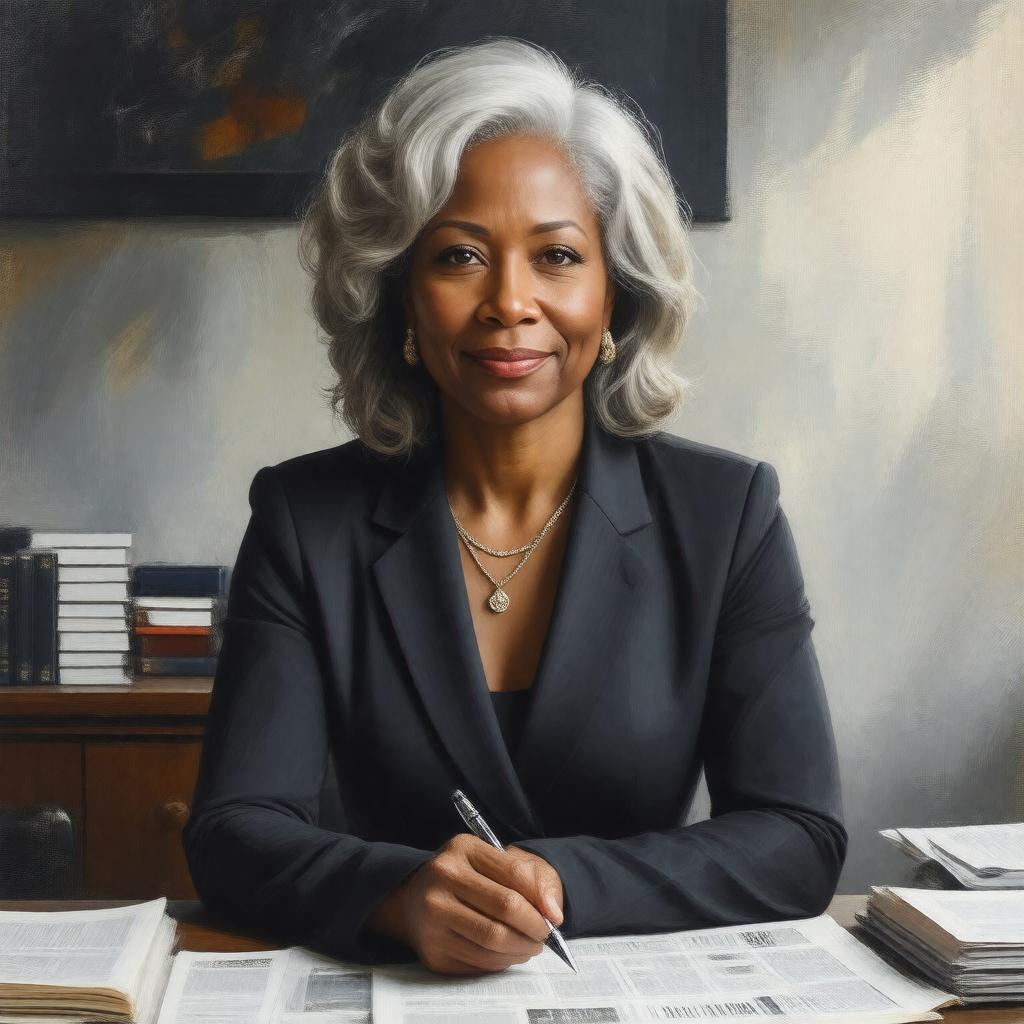 Click to view larger image AI-created image of Michelle Singletary