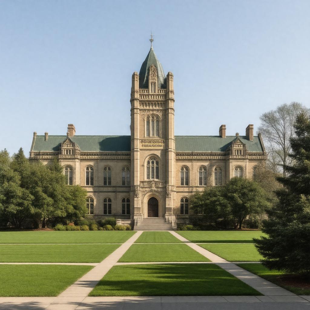 AI-created image of Michigan Agricultural College