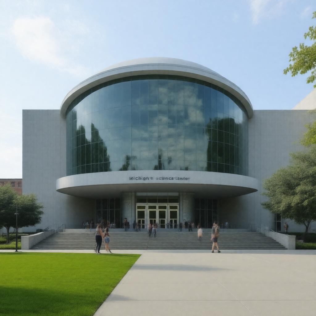 AI-created image of Michigan Science Center