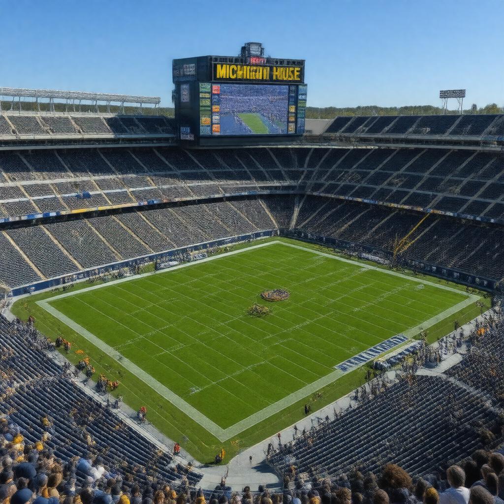 AI-created image of Michigan Stadium