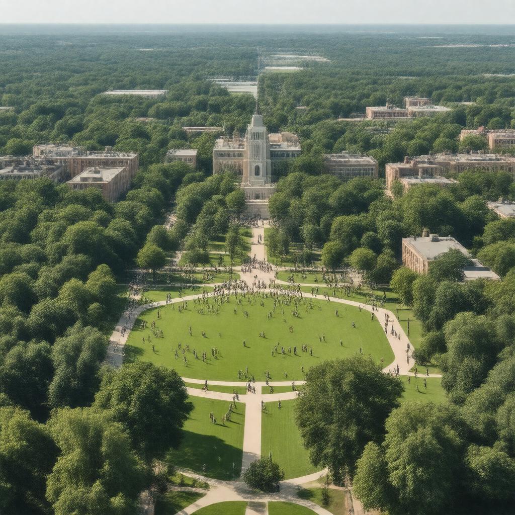 AI-created image of Michigan State College of Agriculture and Applied Science
