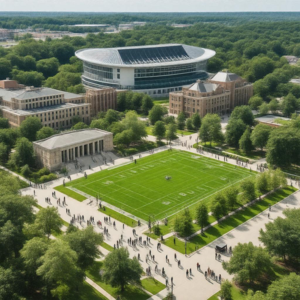 AI-created image of Michigan State University