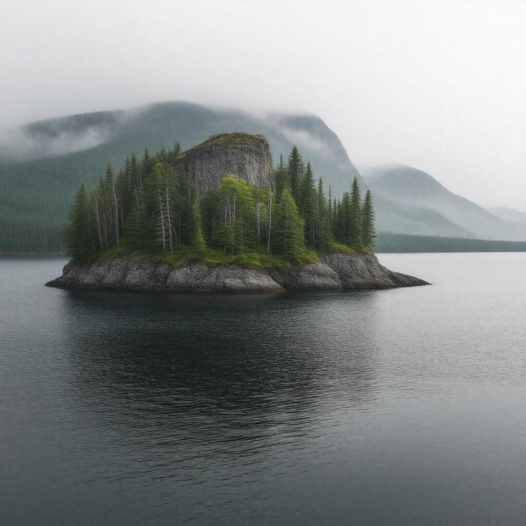 AI-created image of Michipicoten Island