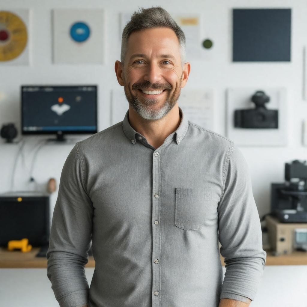 AI-created image of Mick Ebeling