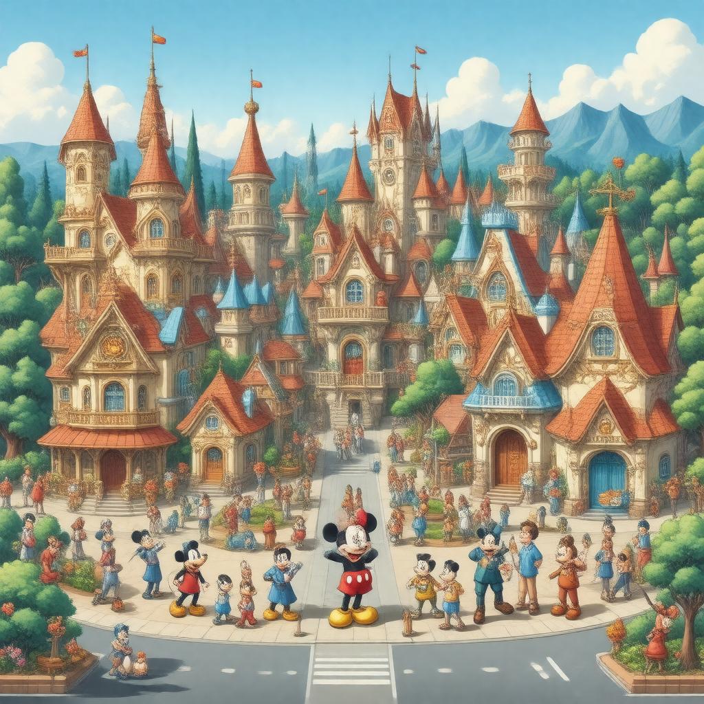 AI-created image of Mickey's Toontown