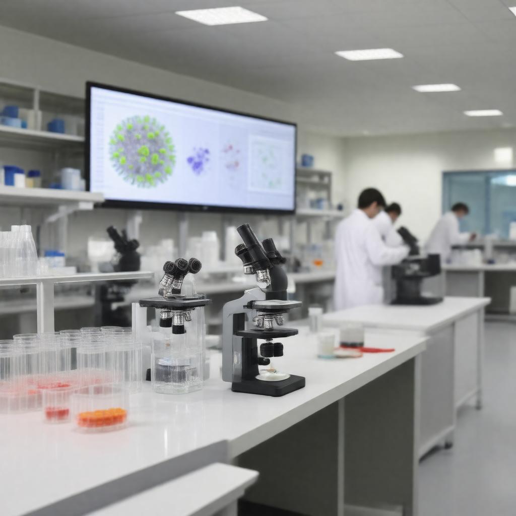 AI-created image of Microbial Ecology Lab