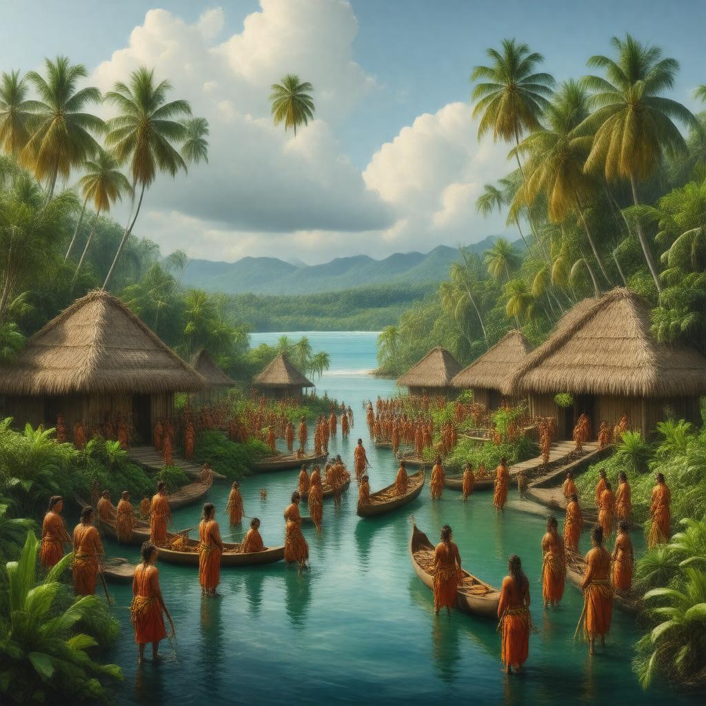 AI-created image of Micronesians