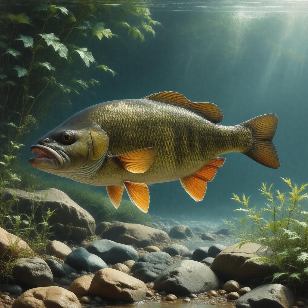 AI-created image of Micropterus dolomieu