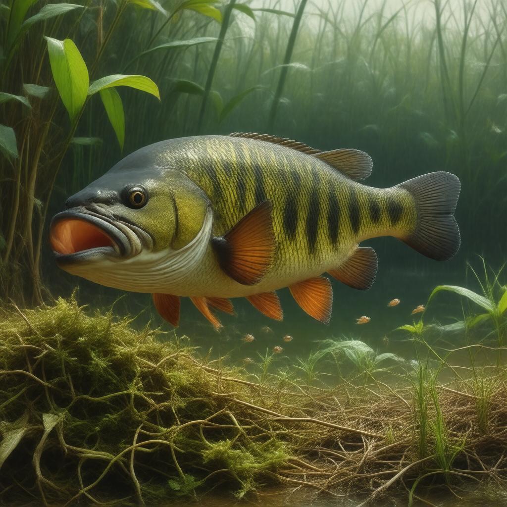 AI-created image of Micropterus salmoides