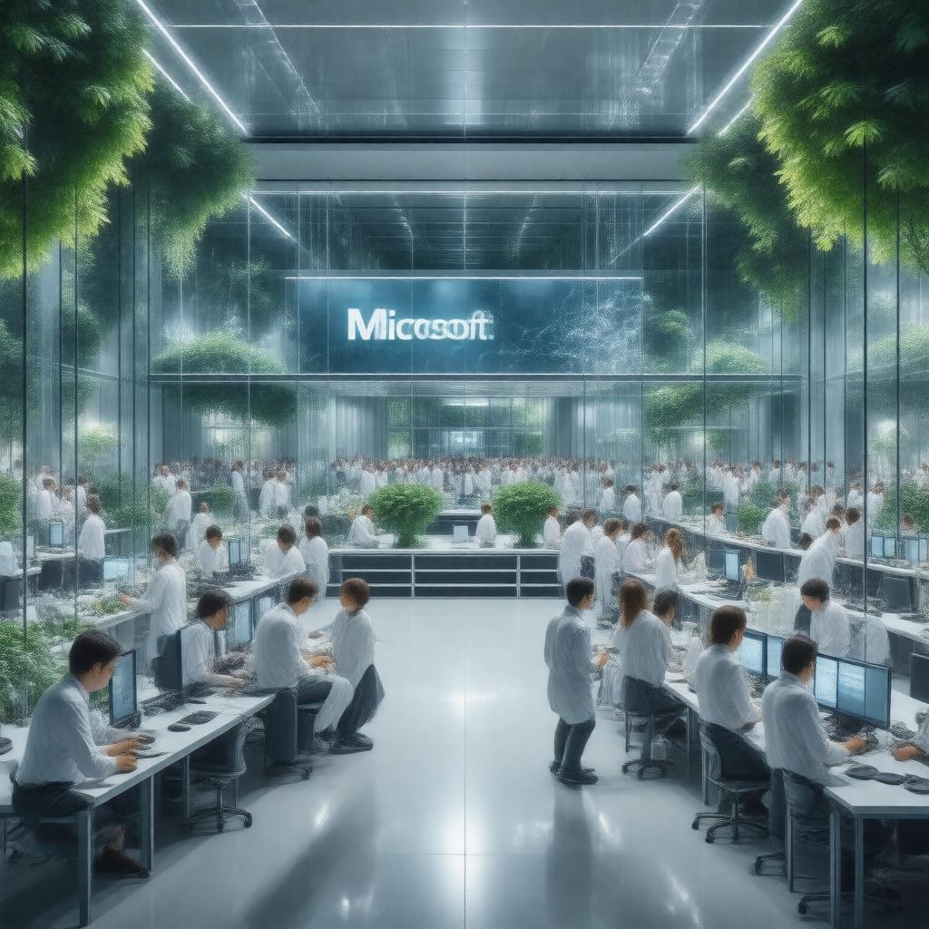 AI-created image of Microsoft Research