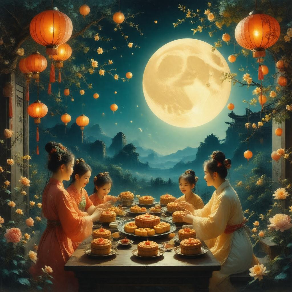 AI-created image of Mid-Autumn Festival