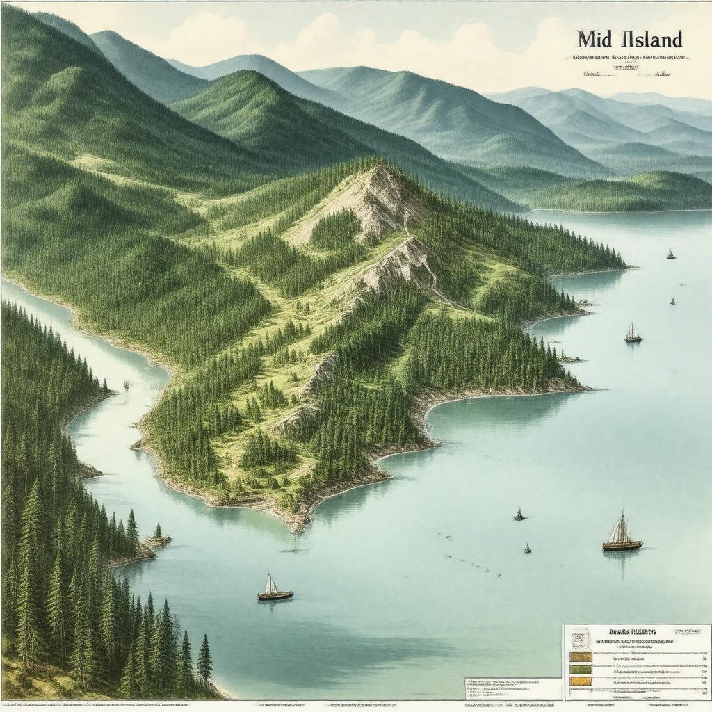 AI-created image of Mid Island